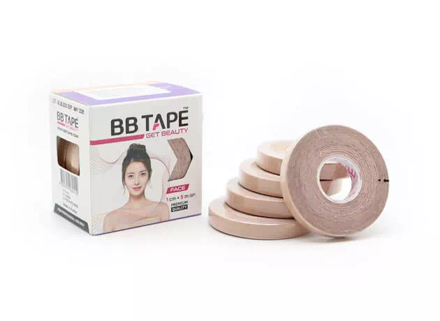 BB tape na obličej 1cm x 5m - 5 rolek #16767