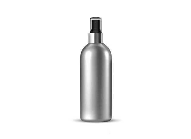 Hliníková láhev s hliníkovým rozprašovačem 300ml