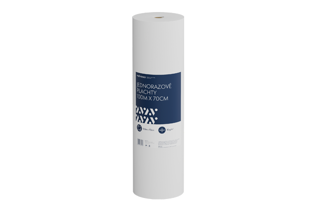 Jednorázová prostěradla velvesa® 100m x 70cm 30g/m2 #2058