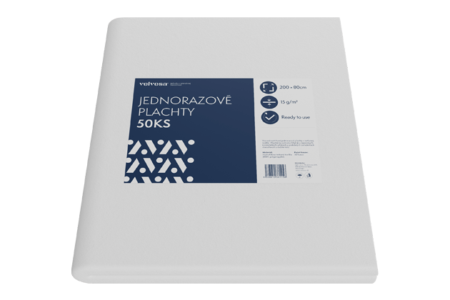 Jednorázová prostěradla velvesa® 50ks 200x80cm #657