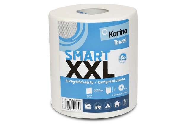 Papírová utěrka SMART XXL 2vrstvý 100m #15571