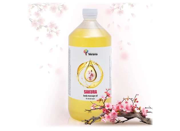 Sakura rostlinný masážní olej 1000ml #16588